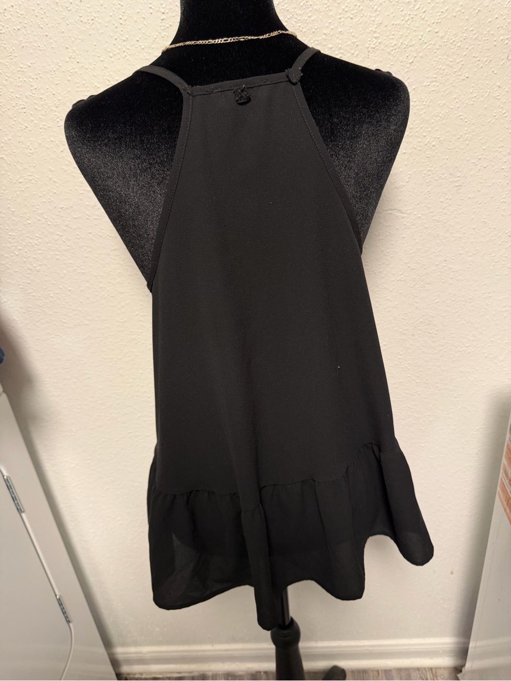 Altar'd State Black Ruffle-Hem Cami - Picture 2 of 3